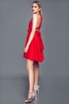 Trumpa raudona MULTI suknelė